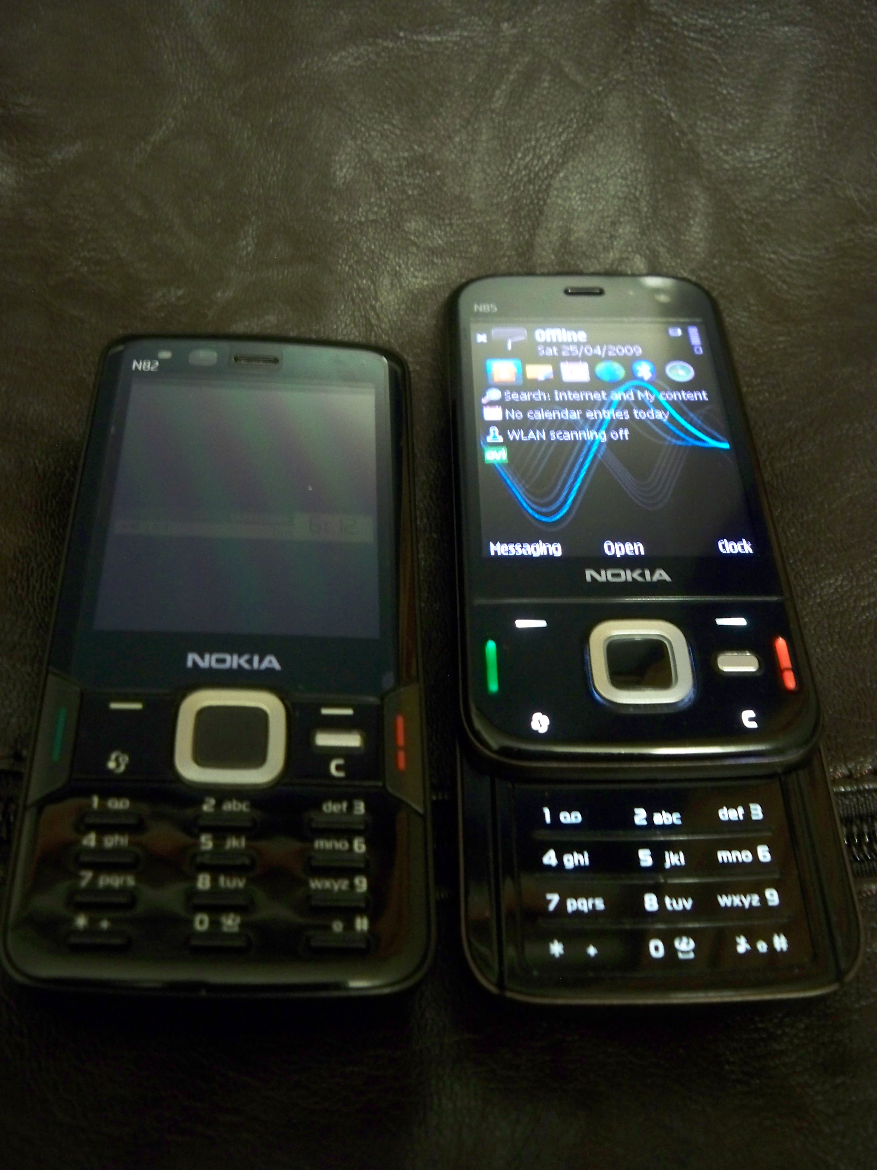Nokia N85 vs N82 – Part 1 : Hardware